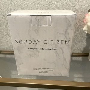 Sunday Citizen faux marble resin bath set, soap dispenser and toothbrush holder